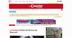 Desktop Screenshot of courrierdelouest.fr